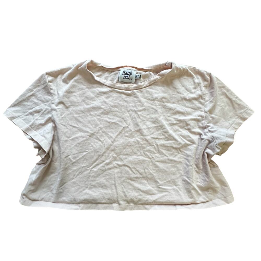 PRINCESS POLLY x Womens Pale Pink Crop Top l SIZE 10